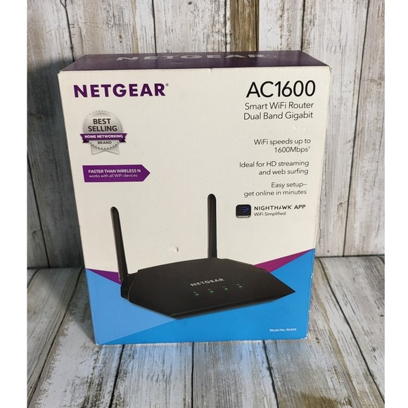 NETGEAR AC1600 Dual Band Gigabit Smart Wifi 5 Router Wireless - Picture 2 of 7